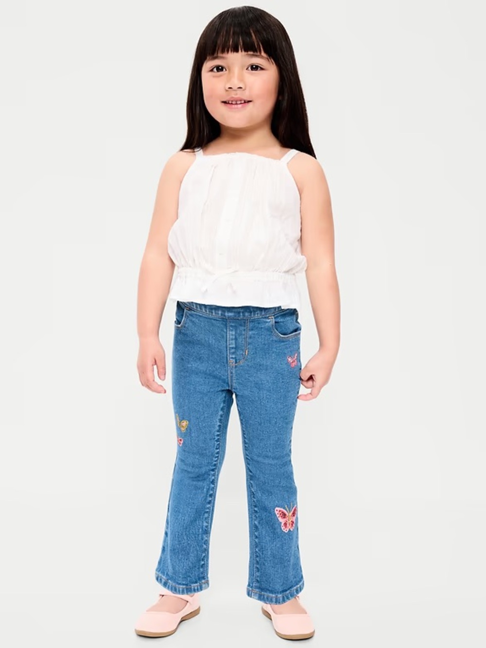 Old Navy Wow Pull-On High-Waisted Flare-Leg Jeans Med Wash size 2T NWT IN PKG